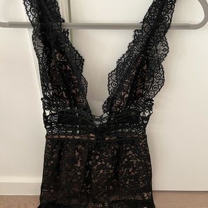 For Love & Lemons black lace dress Sz. Small